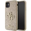 Guess GUHCN61HG4SGD iPhone 11 / Xr 6.1 złoty/gold hardcase Glitter Script Big 4G
